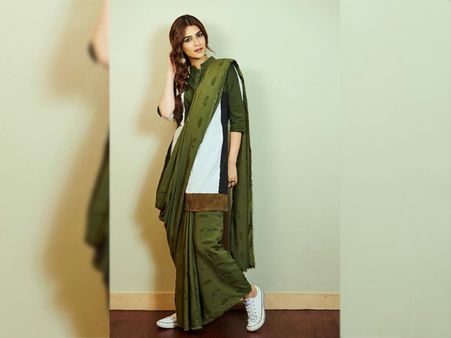 Kriti Sanon's Concept Sari Kriti Sanon's Concept Sari