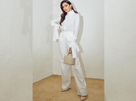 Deepika Padukone In An All-White Ensemble