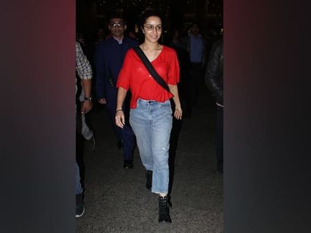 Shraddha Kapoor In A Red Top And Jeans
