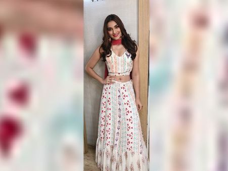 Printed Ivory Lehenga