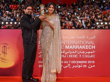 Priyanka Chopra Jonas In An Embellished Sari Priyanka Chopra Jonas In An Embellished Sari