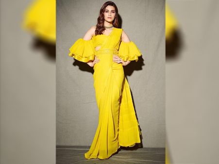 Kriti Sanon's Yellow Sari