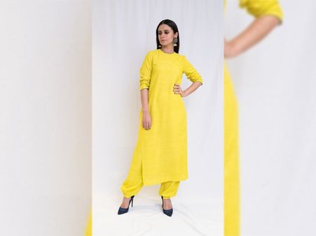  Rasika Dugal In A Yellow Kurta-Salwar