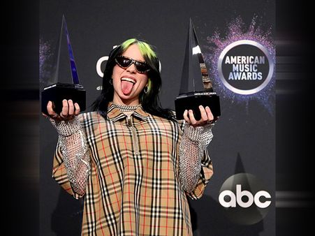 Billie Eilish's Checkered Attire