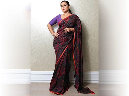 Vidya Balan's Sari For Office 