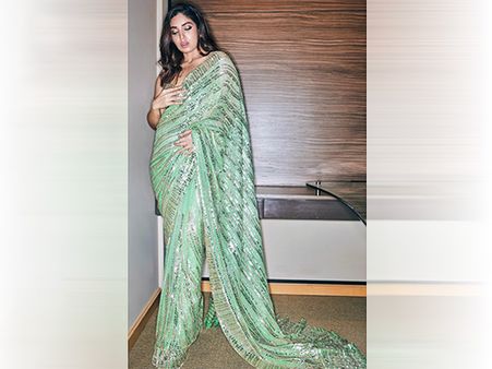 Bhumi Pednekar's Sari For Cocktail Nights