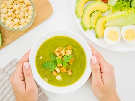 2. Chicken avocado and lime soup