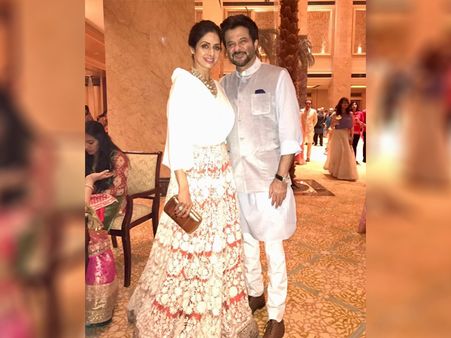 Sridevi's Elaborate Top And Skirt