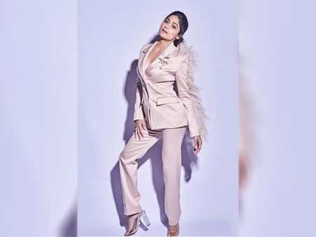 Shamita Shetty's Dramatic Pantsuit