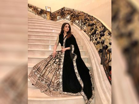 Sridevi's Elaborate Black Lehenga