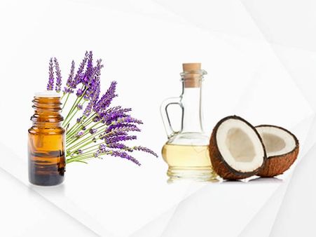13. Lavender oil and coconut oil