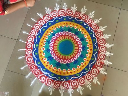 6. Make Rangoli