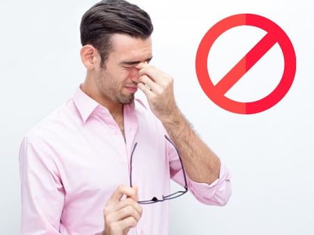 8. Avoid touching your nose, eyes and mouth