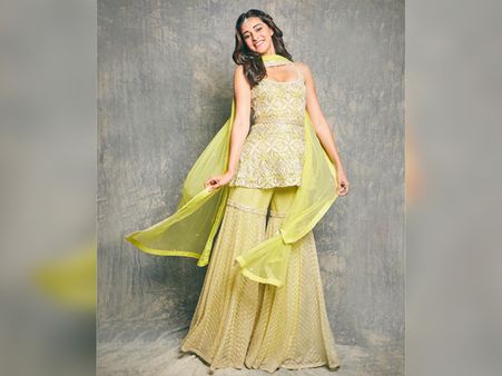 Ananya Panday In A Sharara Set