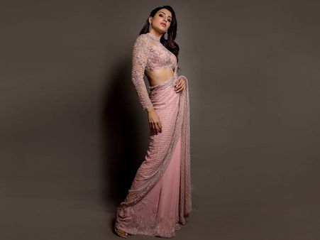 Samantha Akkineni In A Baby Pink Saree