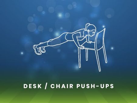 3. Desk Pushes, While Sitting At Your Work Desk