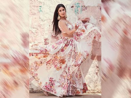 Katrina Kaif In A Floral Lehenga