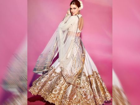 Kriti Sanon In An Ivory Lehenga