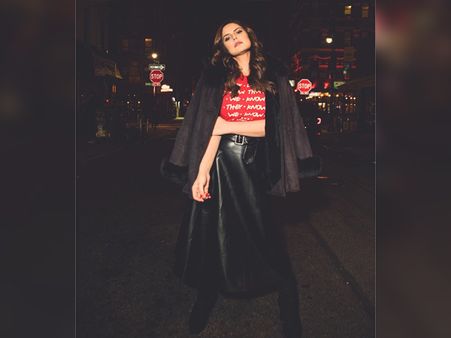 Zareen Khan In A Top, Skirt And Jacket