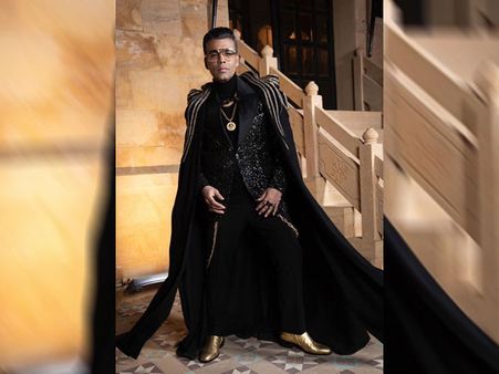 Karan Johar In An All-Black Attire