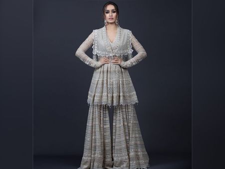 Shraddha Kapoor In A Silver Sharara Set