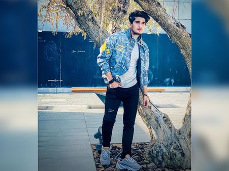 Bhavin Bhanushali In Denim Jacket & Black Jeans