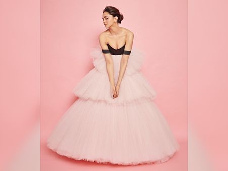 Deepika Padukone In A Multi-Layer Gown