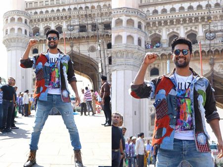 Vicky Kaushal In A Multi-hued Printed Jacket Vicky Kaushal In A Multi-hued Printed Jacket