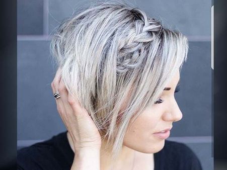 4. Pixie With Front Braids