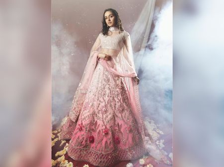 Shraddha Kapoor In A Pink Lehenga