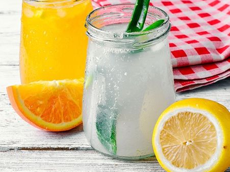 2. Orange and aloe vera juice for constipation 2. Orange and aloe vera juice for constipation