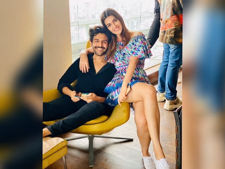 Kriti Sanon In A Printed Mini Dress