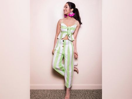 Shraddha Kapoor In Green Separates