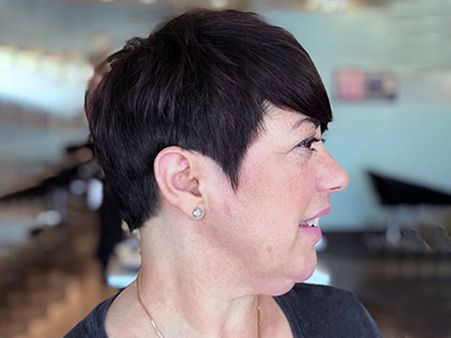 24. Dark Brown Undercut Pixie