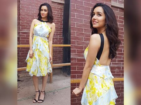 Shraddha Kapoor In A Yellow Printed Dress