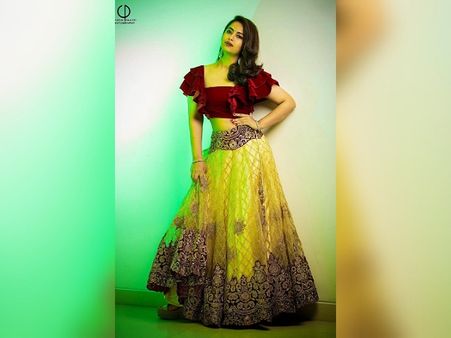 Avika Gor In A Yellow Lehenga
