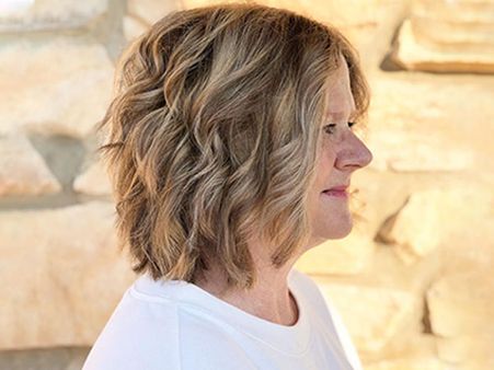 8. Choppy Curled Bob