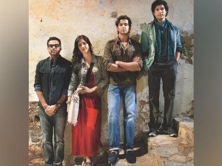 Katrina Kaif In A Red Midi And Denim Jacket