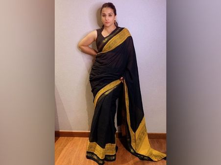 Vidya Balan In A Black Saree
