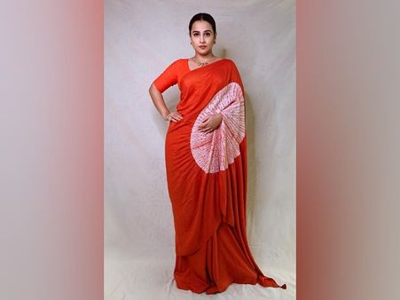 Vidya Balan In An Orange Saree