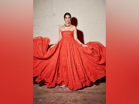 Kriti Sanon In An Orange Gown