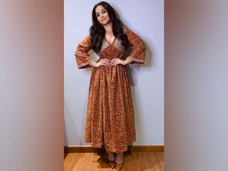 Vidya Balan In An Orange Dress