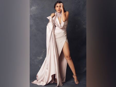 Mrunal Thakur In A Pastel Gown