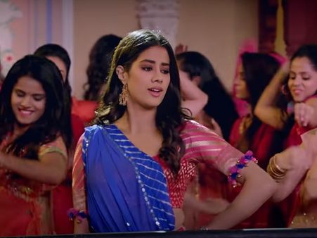 Janhvi Kapoor In A Red Lehenga
