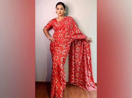 Vidya Balan In A Red Saree