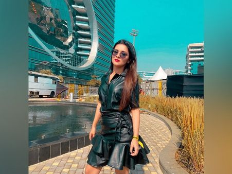 Avneet Kaur In A Black Leather Dress