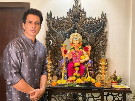 Sonu Sood In A Grey Kurta