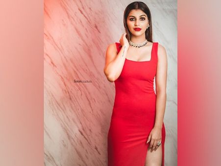 Yashika Aannand In A Red Dress Yashika Aannand In A Red Dress