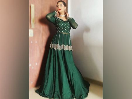 Rashami Desai In A Green Ensemble