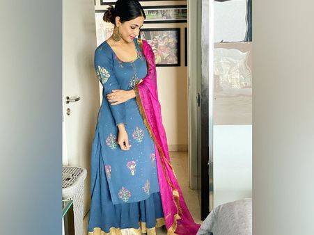 Hina Khan In A Blue Suit